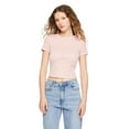 thumbnail image 1 of No Boundaries Women's Rib Baby Tee, 1 of 6