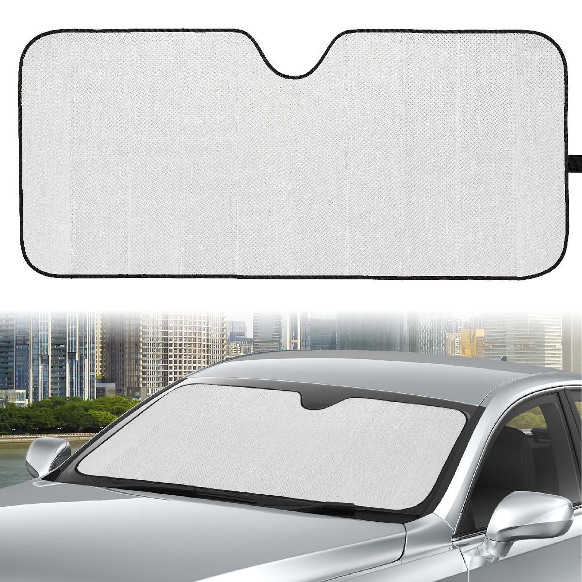 Car shop accordion sunshade