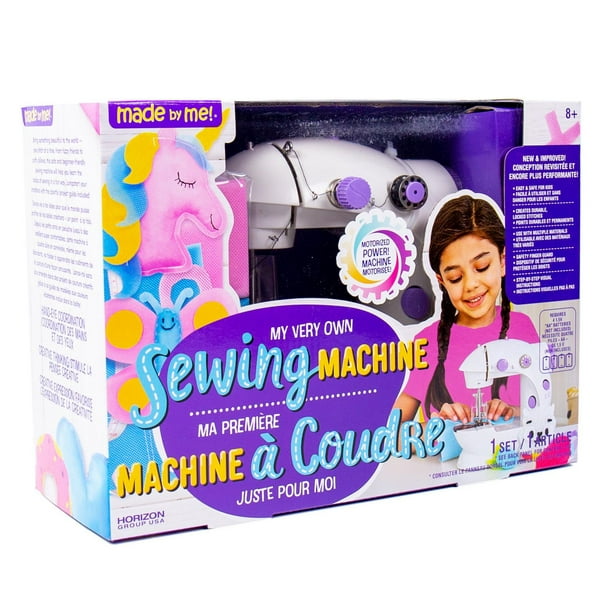 Made by Me My Very Own Sewing Machine for Beginner, Portable Battery Powered First Sewing Machine for Kids Ages 8+, Includes Fabric, Thread, Measuring