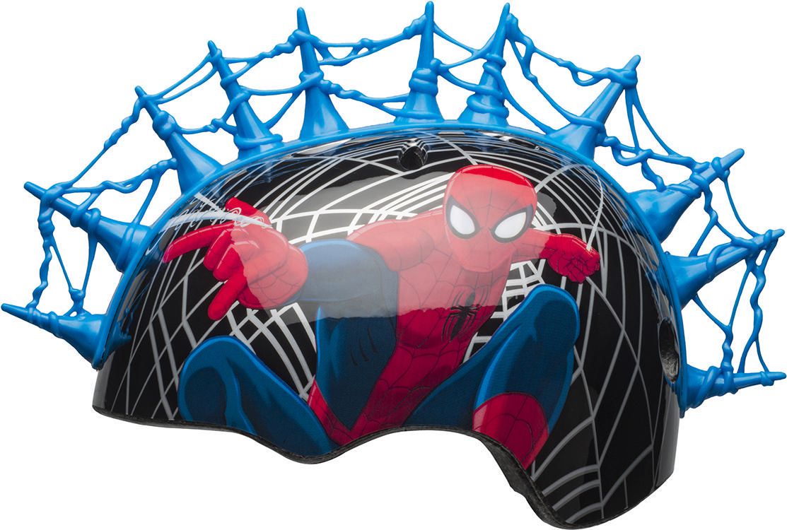 spiderman mohawk bike helmet