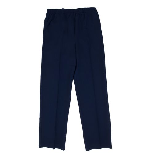 Ladies Flat Front Poly/Cotton Work Pants in Navy Blue - Available in a Full  Range of Female Sizes from 0 - 28W - Item # 750-8579
