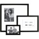 Cadre à photocollage Casecade avec 3 ouvertures noir – image 1 sur 1