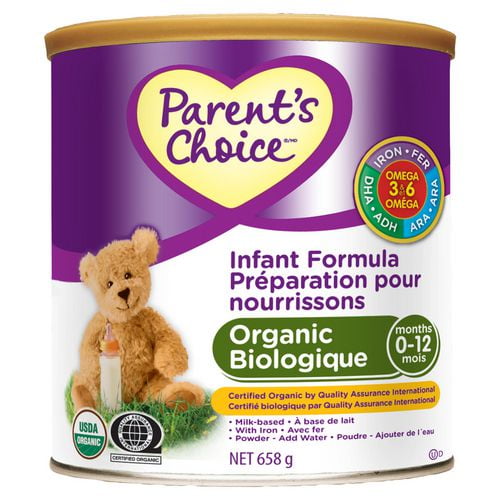 Parent's Choice Milk-Based Infant Formula with Omega-3 And Omega-6  Concentrate 