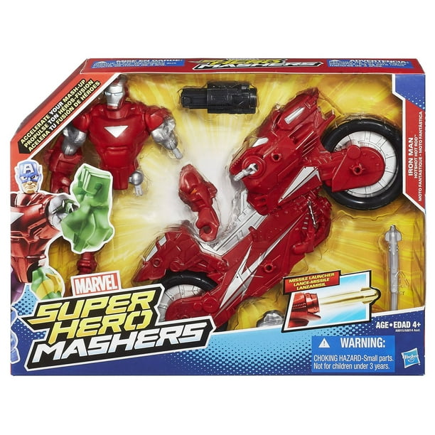 Iron Man avec moto fantastique - Marvel Super Hero Mashers