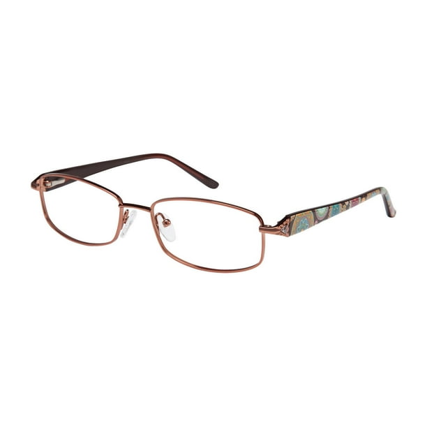 Monture de lunettes 801V de Debra Valencia pour femmes en brun