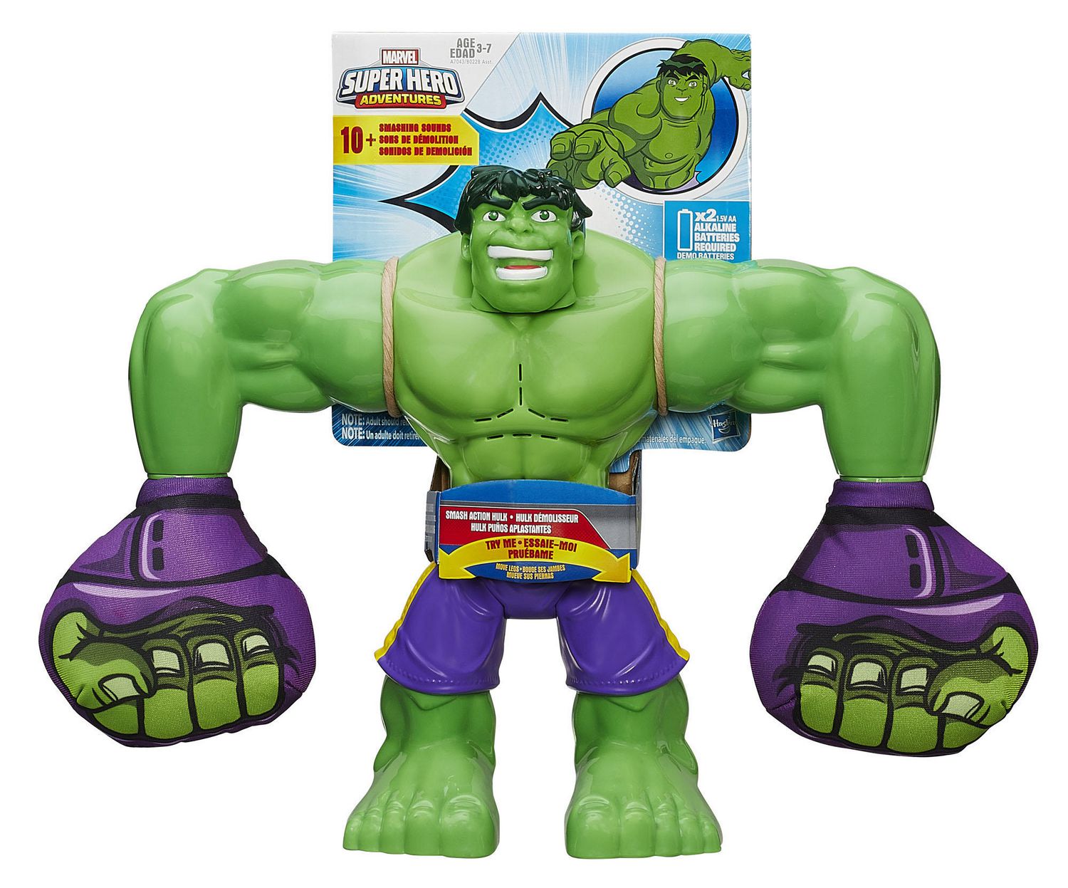 Playskool Heroes Marvel Super Hero Adventures Smash Action Hulk Figure