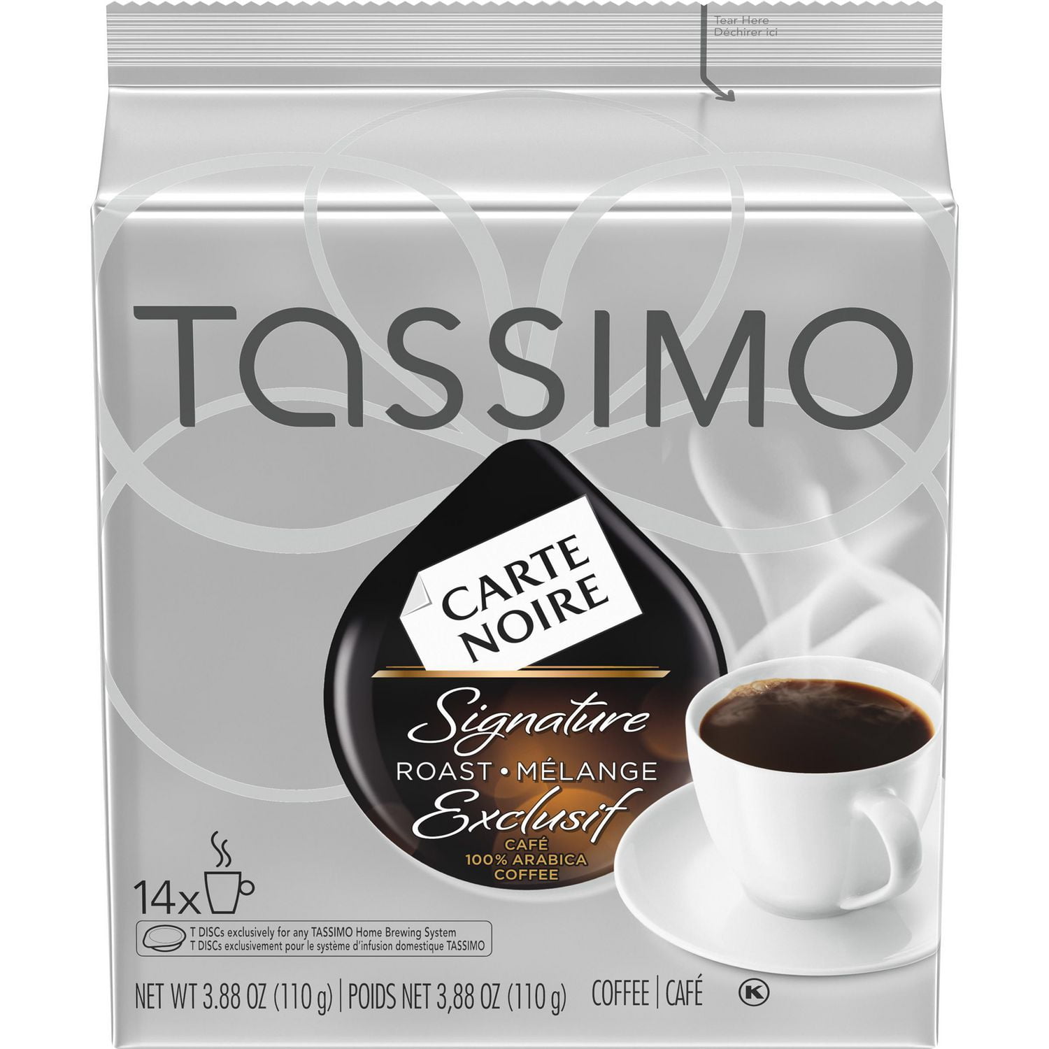 Tassimo Carte Noire Signature Roast Coffee Single Serve TDiscs