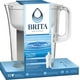 Grand pichet de filtration d’eau Brita d’une capacité de 10 tasses avec 1 filtre standard, sans BPA, modèle Huron blanc Pichet huron exempt de BPA – image 1 sur 8