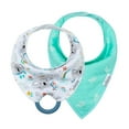 thumbnail image 1 of Dr. Brown’s® Bandana Bibs with Removable Teether, Koala and Green Leaves, 2 Pack, 1 of 5