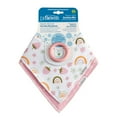 thumbnail image 2 of Dr. Brown’s® Bandana Bibs with Removable Teether, Pink Strawberry, Rainbows and Flowers, 2 Pack, 2 of 7