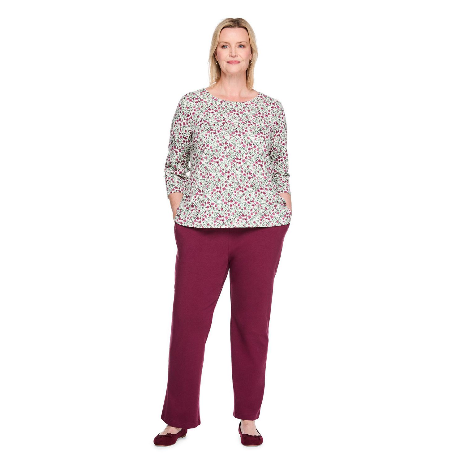 Pantalon à enfiler en tricot Karen Scott Plus pour femmes