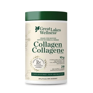 Great Lakes Wellness - Peptides de collagène de la viande bovine d'herbe - Sans aromatisation 284g