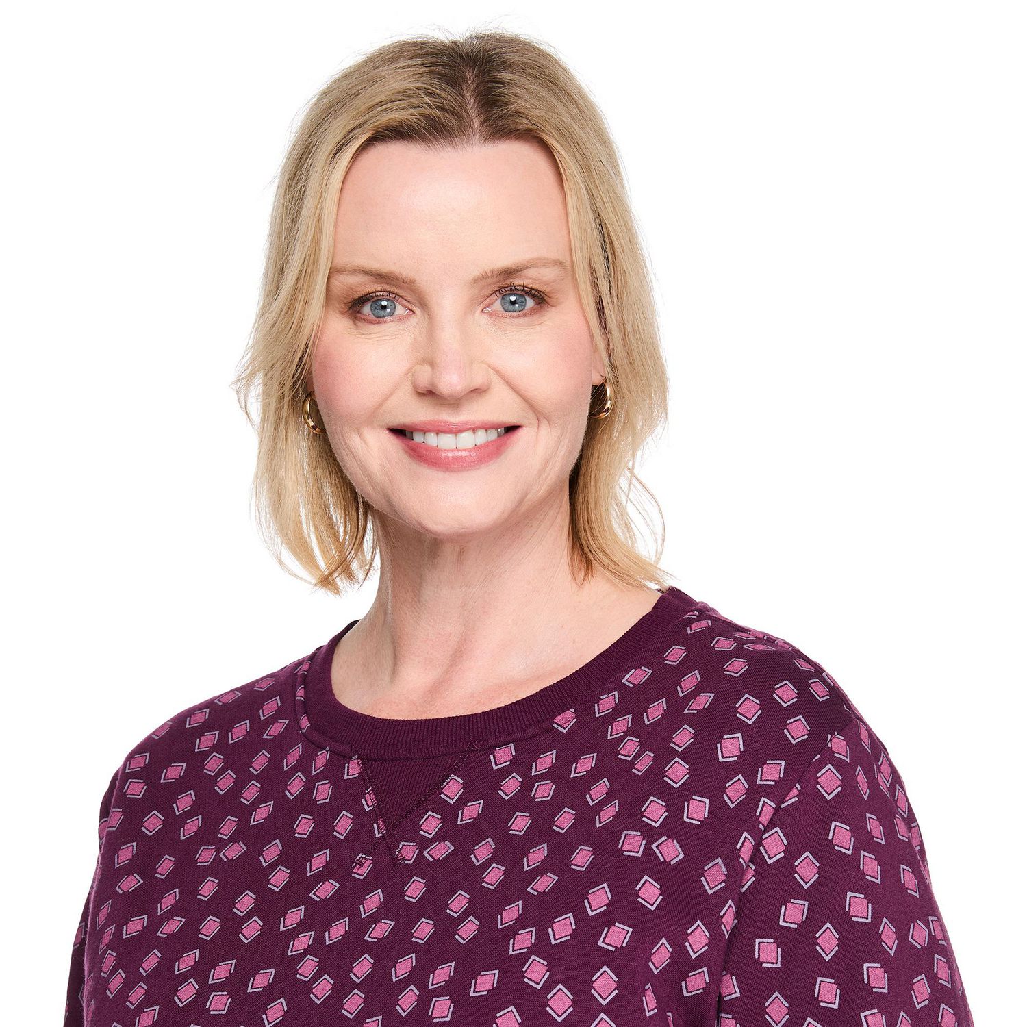 Coton ouaté à encolure ras du cou Karen Scott Plus pour femmes