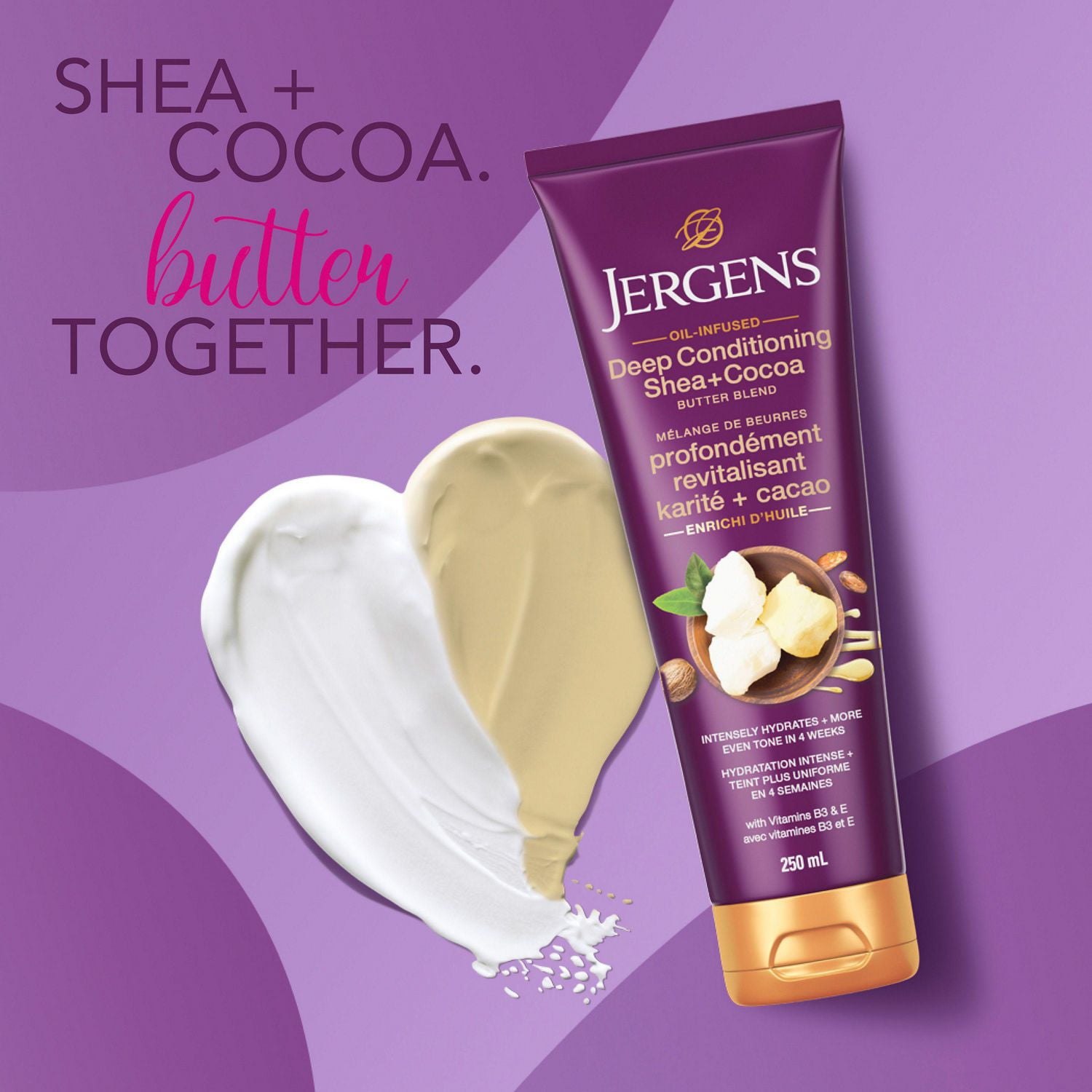 Jergens Deep Conditioning Shea + Cocoa Butter Blend, Shea + Cocoa | 250 mL