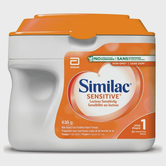 Similac Sensitive Baby Formula, Non-GMO Lactose Sensitivity Baby Formula, 0+ Months, 638 grams, 638 g