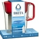 Grand pichet de filtration d’eau Brita d’une capacité de 10 tasses avec 1 filtre standard, sans BPA, modèle Huron blanc Pichet huron exempt de BPA – image 1 sur 7