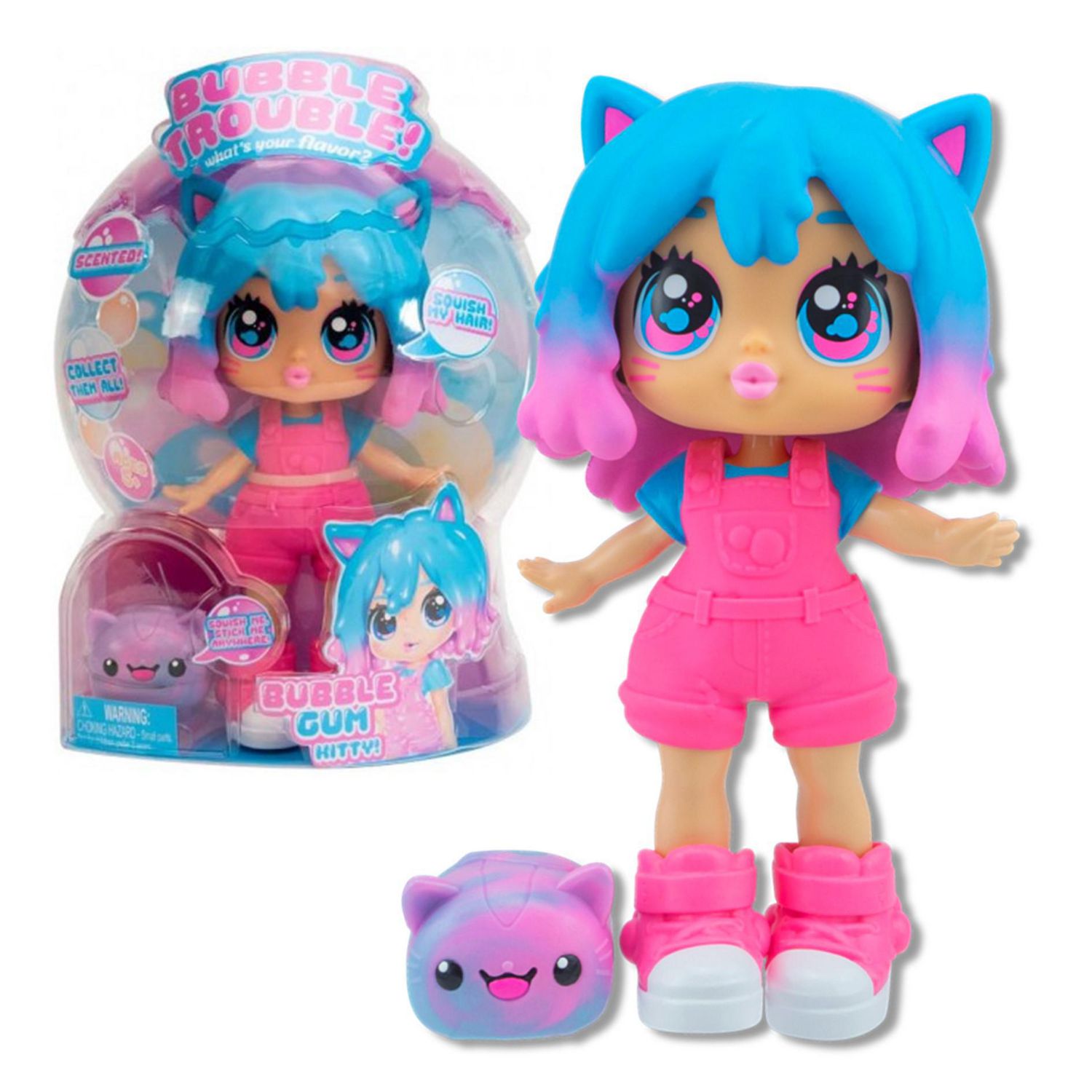 Bubble Trouble - Grape Fun Doll with Squishy Sidekick 