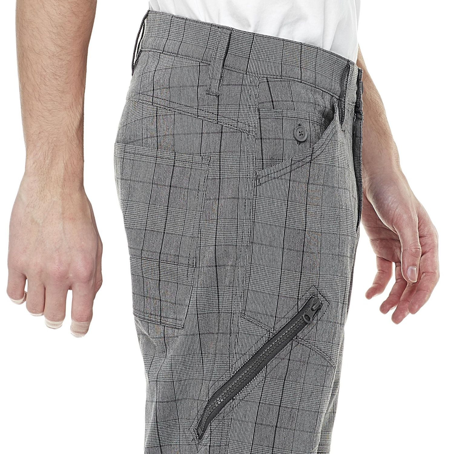 Dark Black Men's Cargo Capri