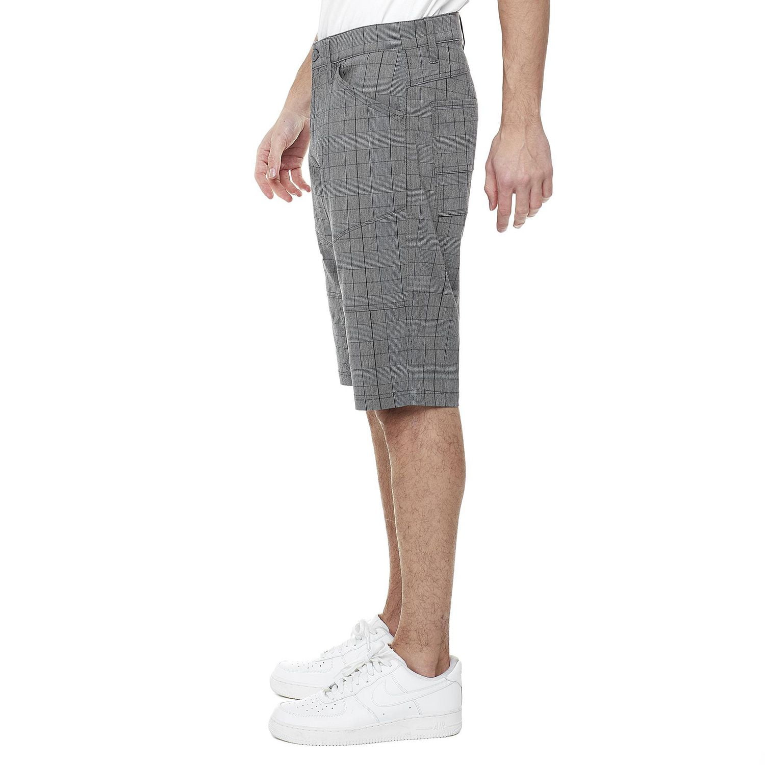 Dark Black Men's Cargo Capri