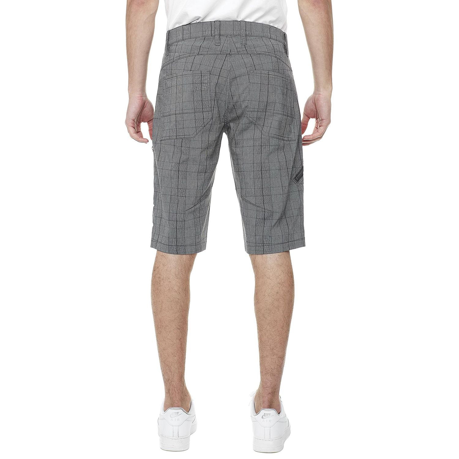 Dark Black Men's Cargo Capri