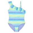 thumbnail image 1 of Angel Beach Girls' Ruffle Strap 1-Piece, 1 of 2