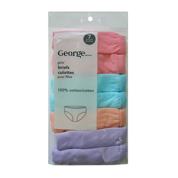 Sous-vêtement de George pour petites filles, paq. de 7