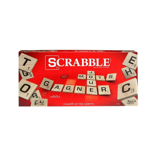 Scrabble Board Game, The Classic Crossword Game, Family Board Games for Adults and Kids, Word Games for 2-4 Players, Ages 8 and Up - Version française