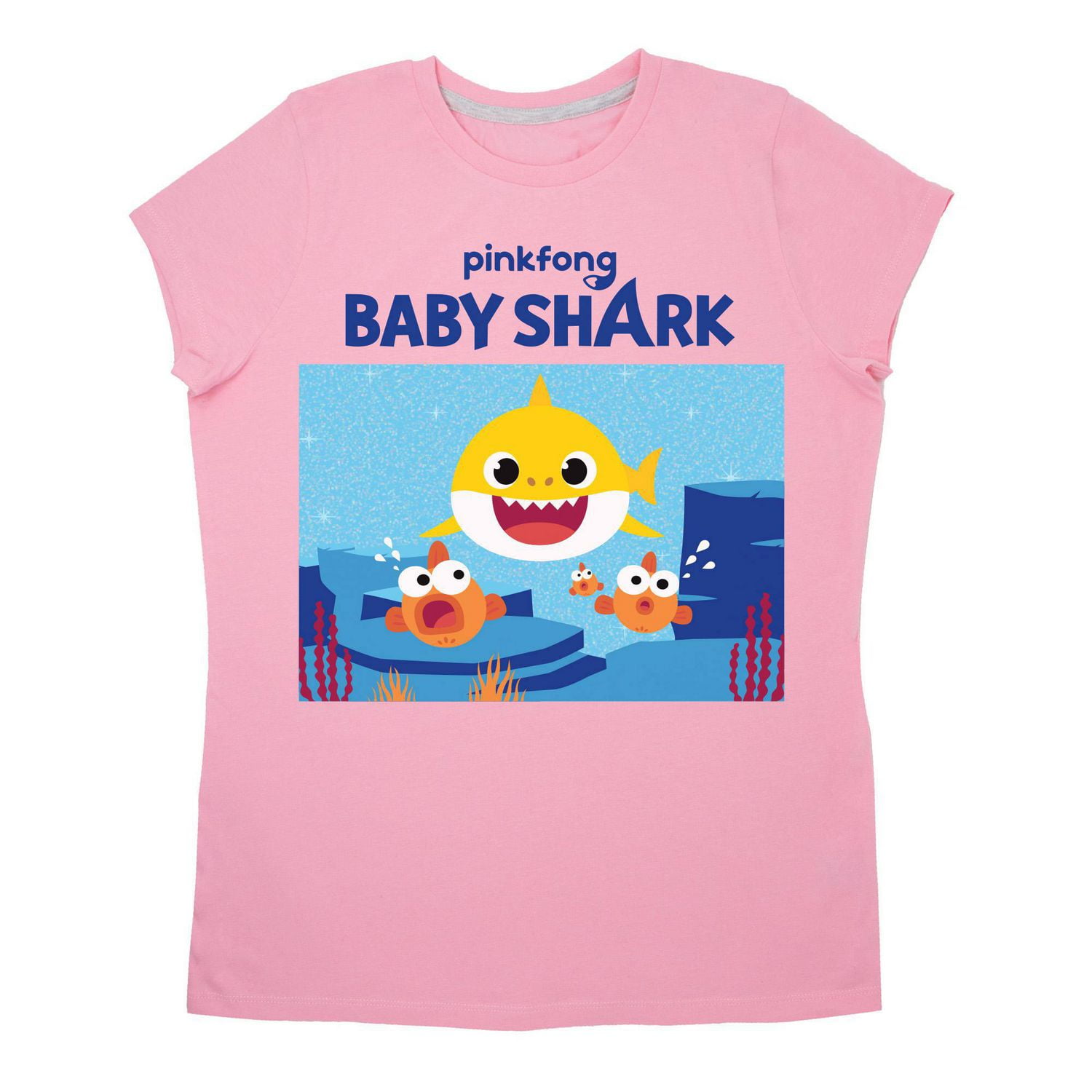 Baby Shark T-shirt à manches courtes pour fille