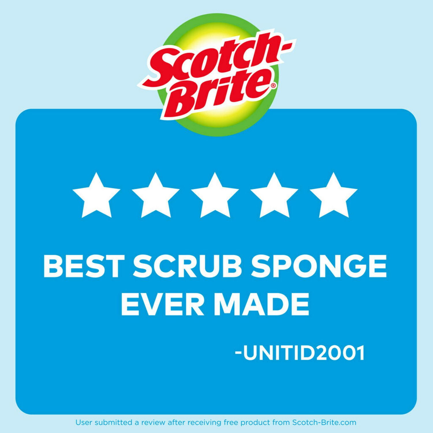 Scotch-Brite® No-Scratch Scrub Sponge, Pack of 3