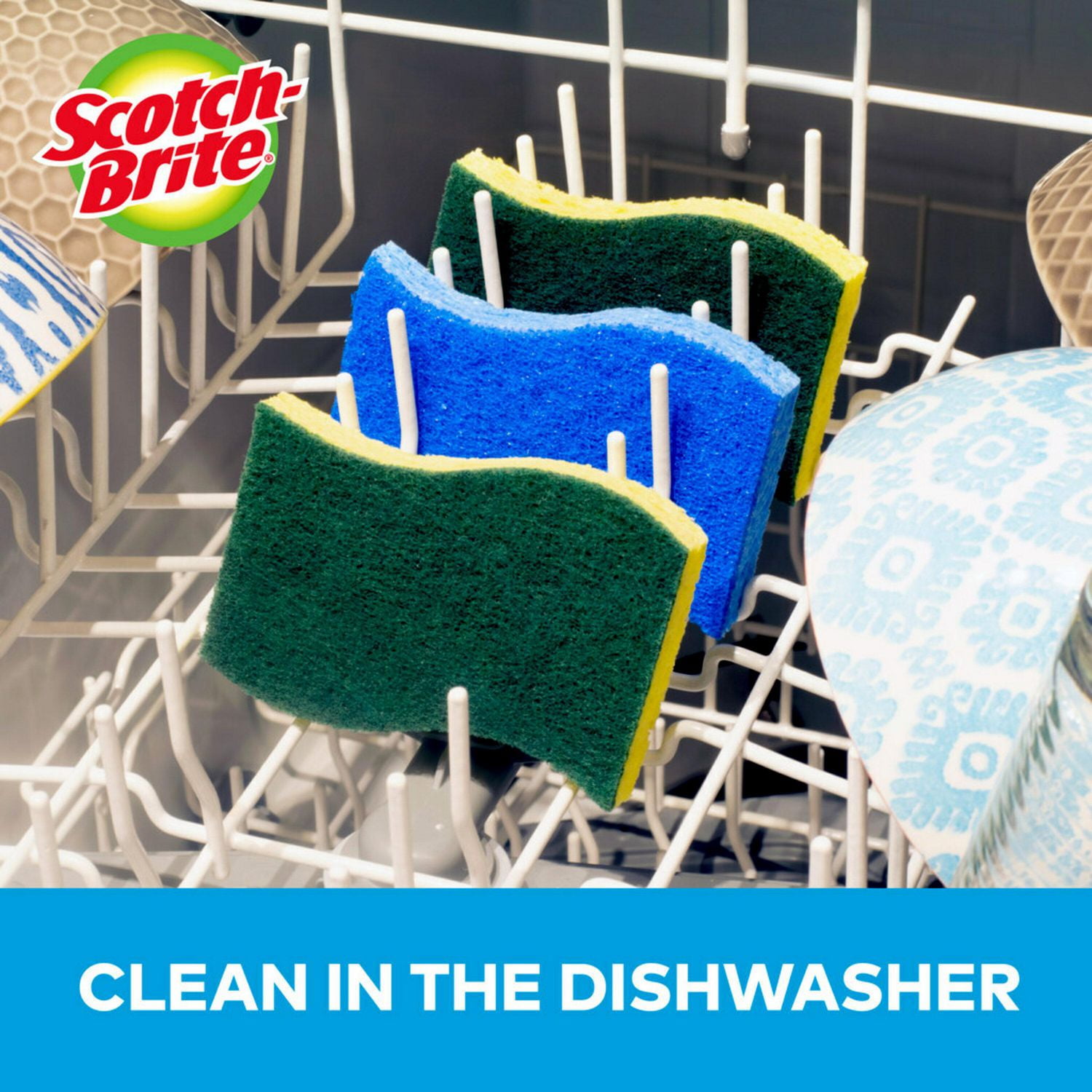 Scotch-Brite® No-Scratch Scrub Sponge, Pack of 3