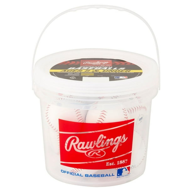 Rawlings Official League Recreational Grade Baseballs, Bucket of 8, Bucket of 8 Baseballs