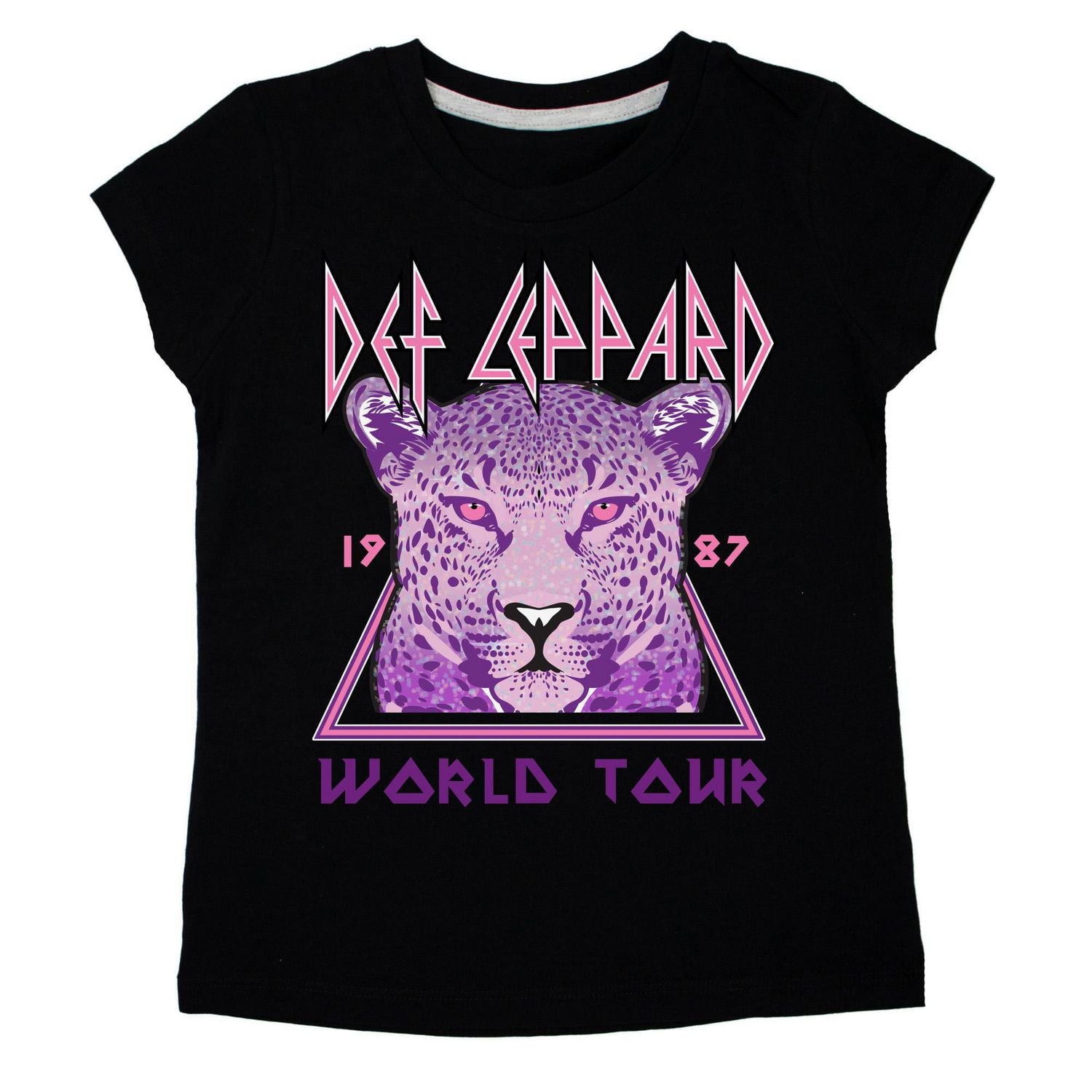 Def Leppard T-shirt à manches courtes pour fille