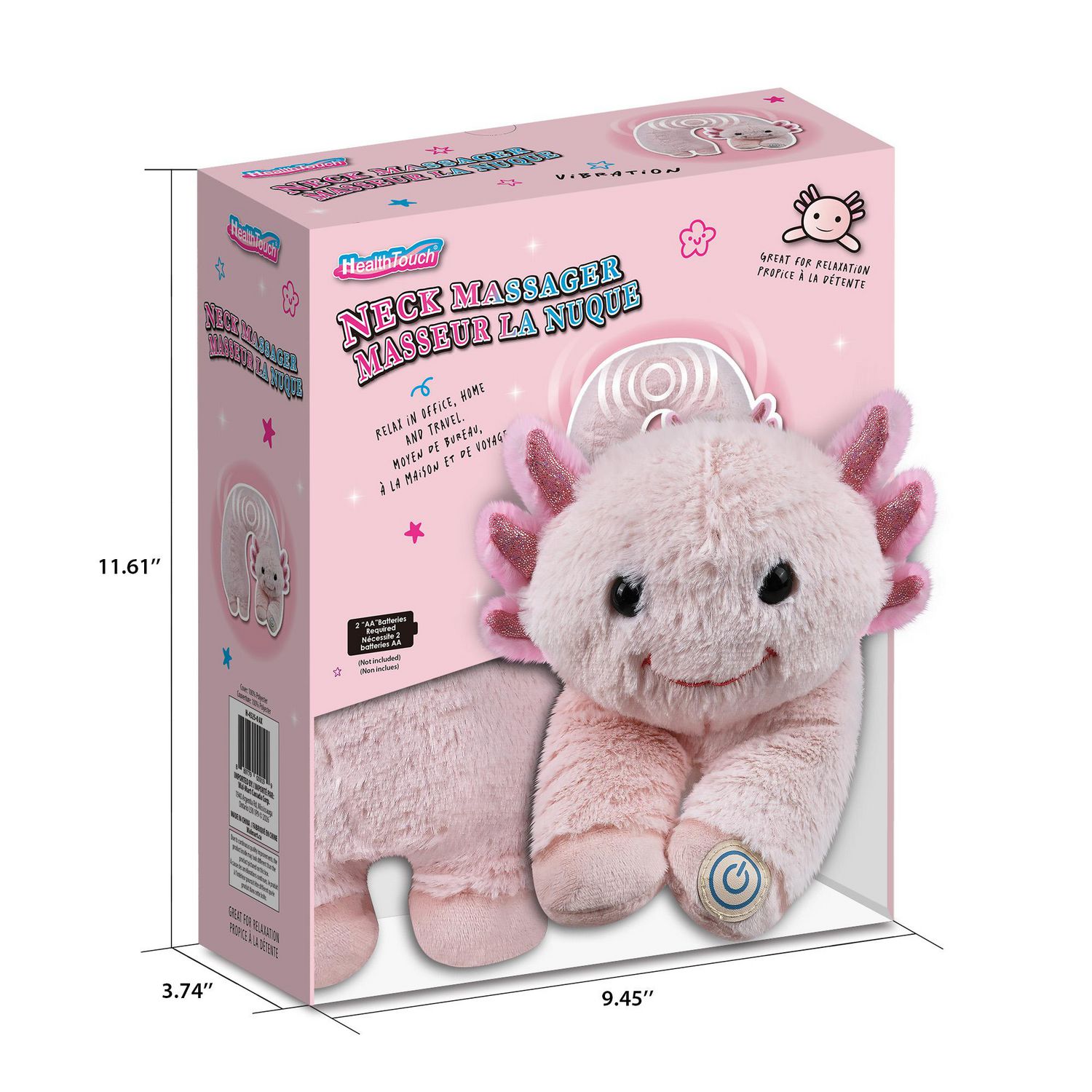 thumbnail image 5 of Health Touch Axolotl-Shaped Neck Massager, 5 of 5