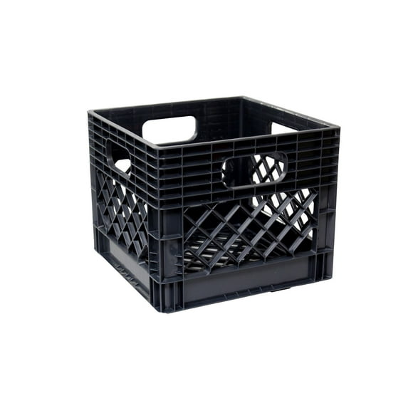 Ramtuff Caisse de lait noire, 13'' x 13'' x 11'' (6.5gal)