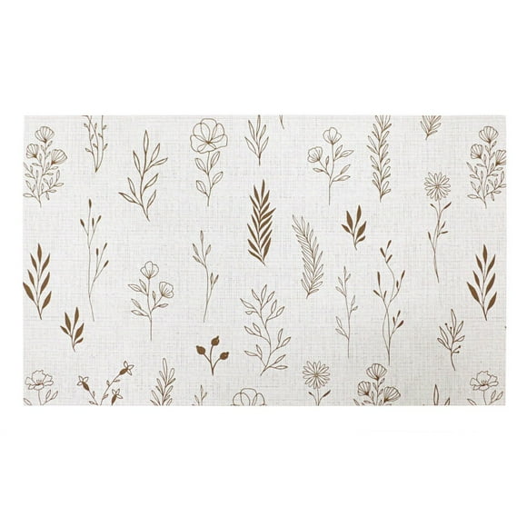 Tapis de sol imprimé Emerson Wistful Fields Cream 18 pouces x 30 pouces