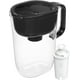 Grand pichet de filtration d’eau Brita d’une capacité de 10 tasses avec 1 filtre standard, sans BPA, modèle Huron blanc Pichet huron exempt de BPA – image 5 sur 8