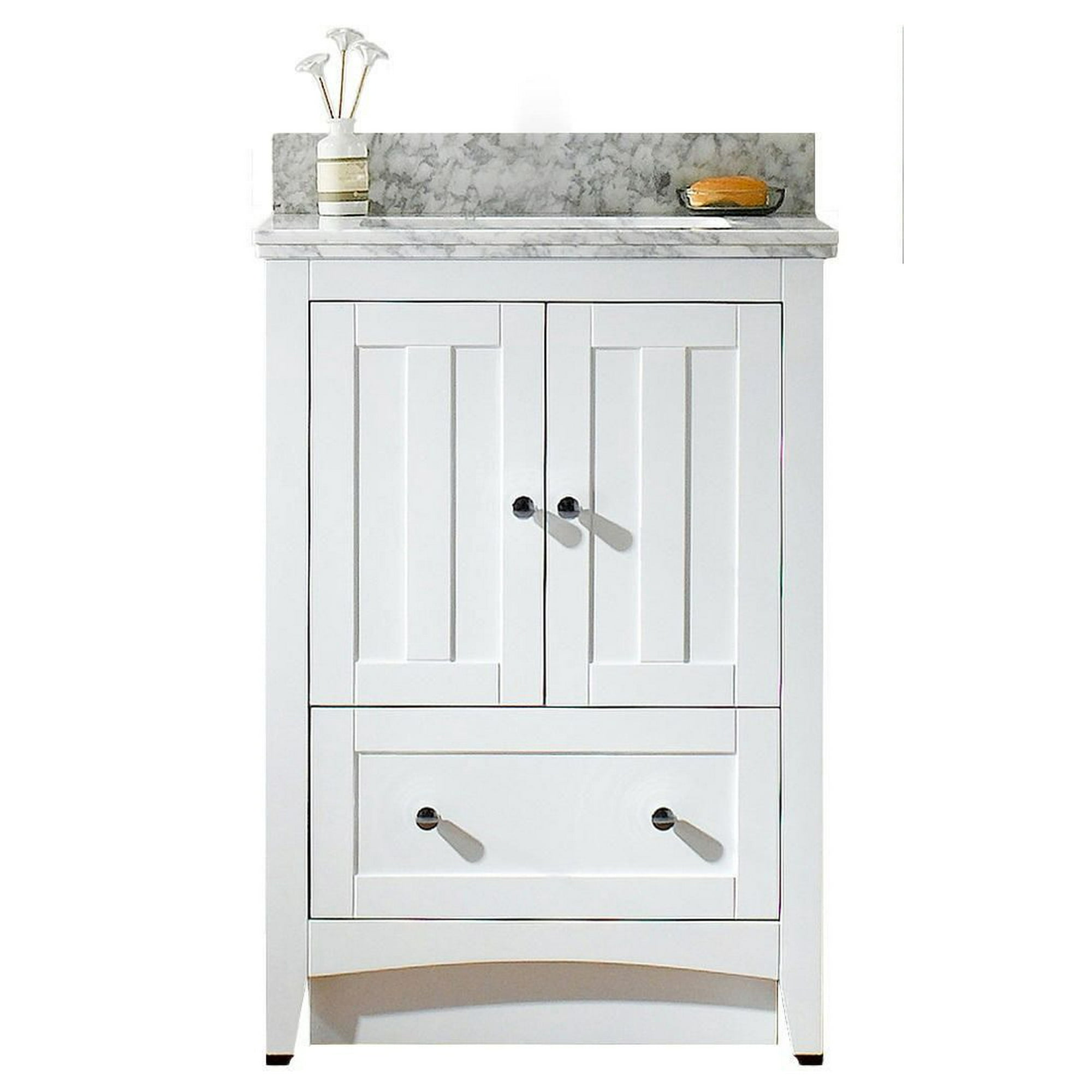 American Imaginations 24-in White Fire Clay Bathroom Vanity Top American Imaginations 24-in White Fire Clay Bathroom Vanity Top
