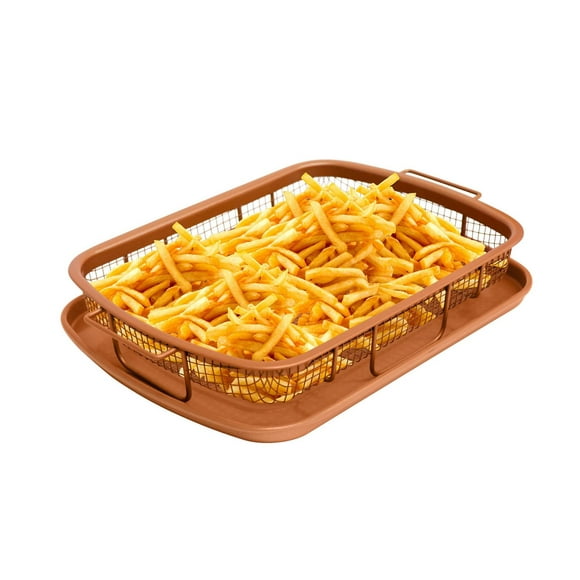 Gotham Steel Diamond Nonstick Copper Crisper Tray - Air Fry in Your Oven!, Crisper tray