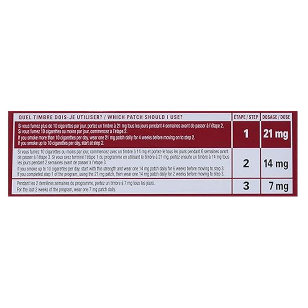 HABITROL 21 mg (timbre transdermique de nicotine) (étape 1)