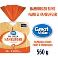 thumbnail image 1 of Great Value Deluxe Hamburger Buns, 1 of 3