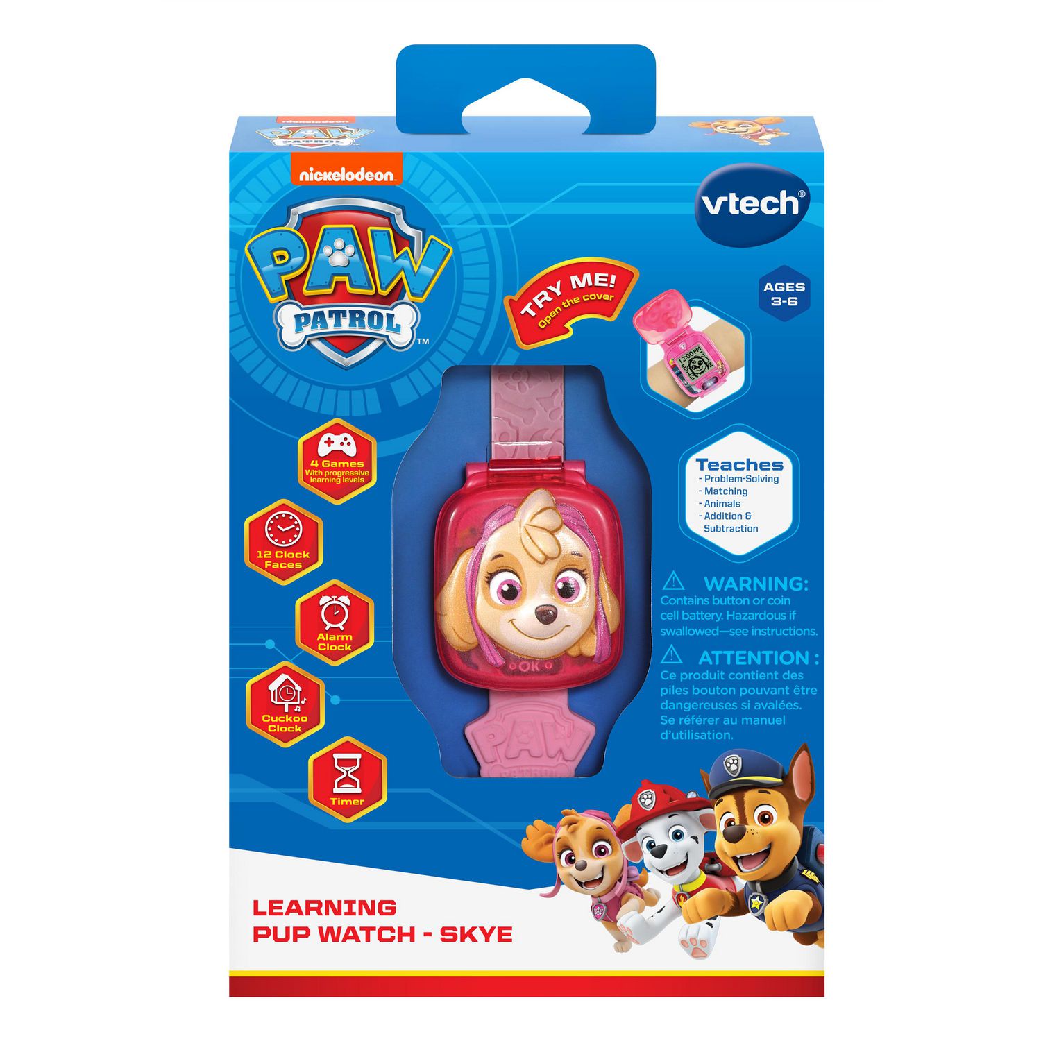 VTech PAW Patrol Pat Patrouille La montre jeu interactive