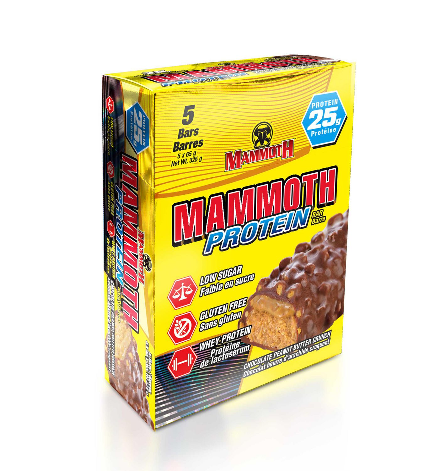 Mammoth Protein Bar, Peanut Butter Crunch, 5/box