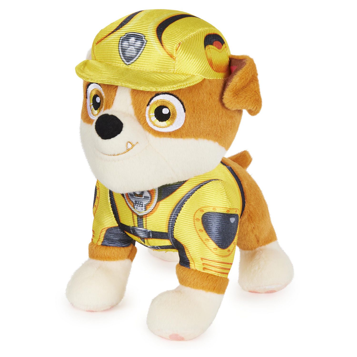 PAW Patrol, Movie Rubble Stuffed Animal Plush Toy, 8-inch, Kids Toys for  Ages and up