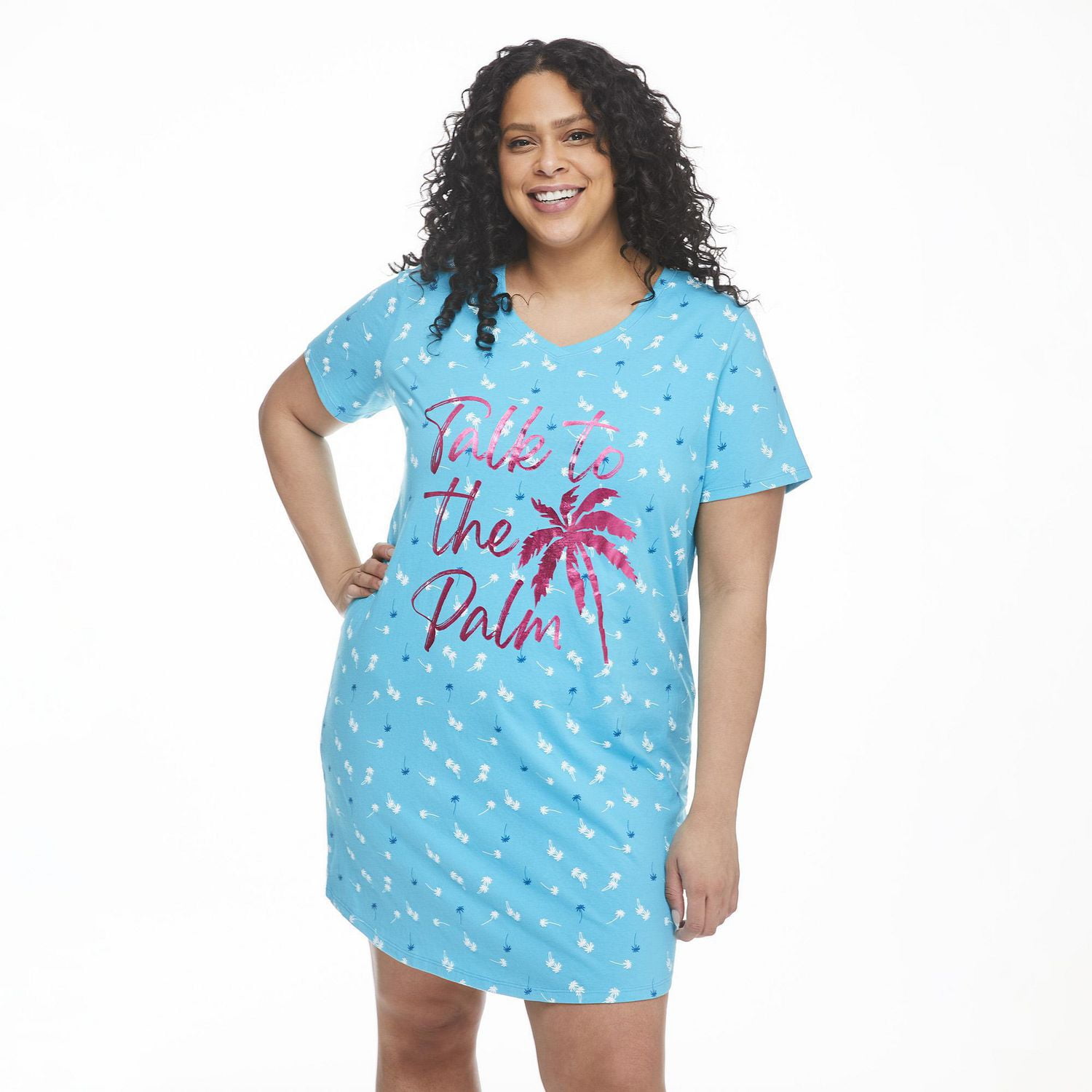 George Plus Women's V-Neckline Night Shirt