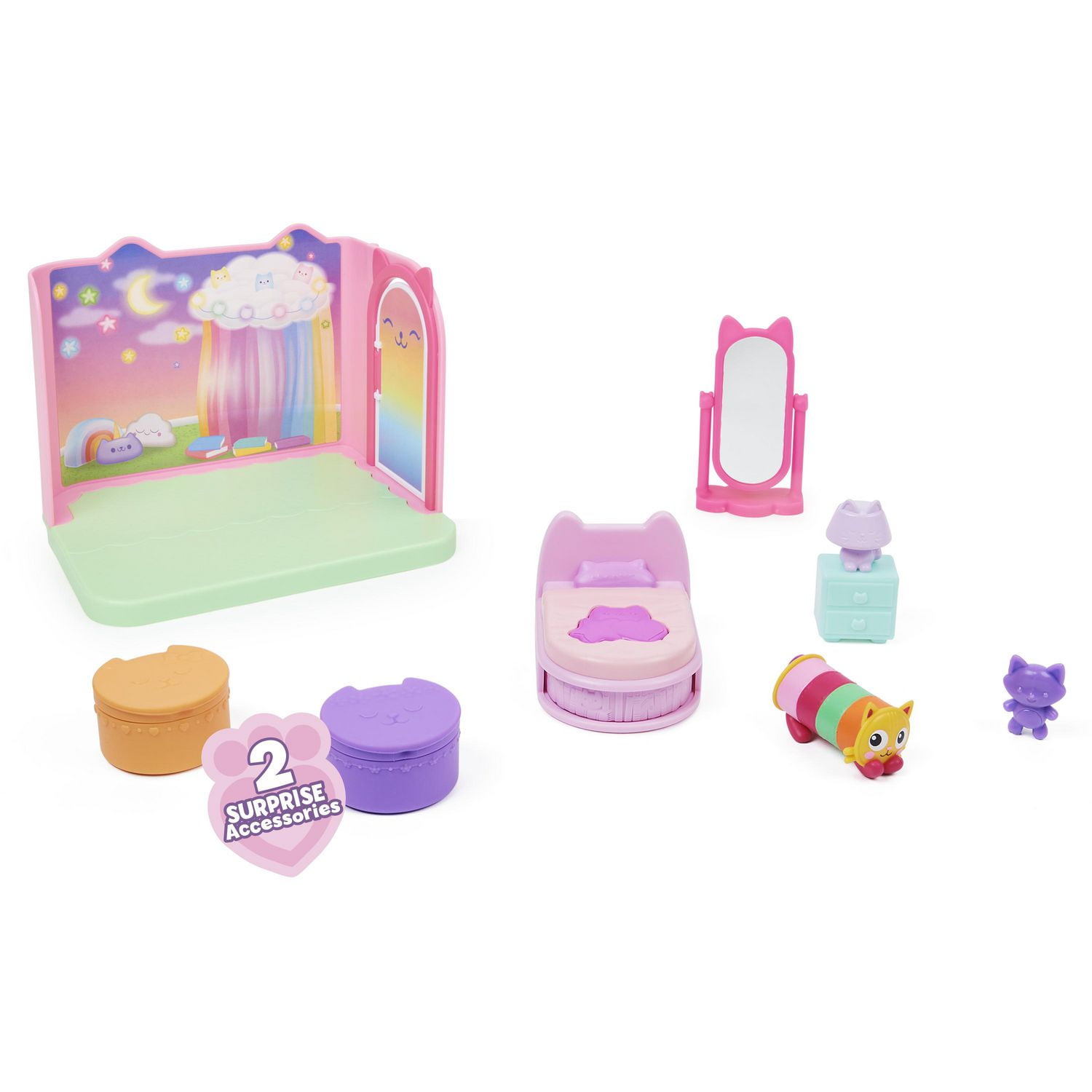 Gabby's Dollhouse, Cakey Kitchen Set for Kids with Play Kitchen  Accessories, Play Food, Sounds, Music and Kids Toys for Girls and Boys Ages  3 and up 