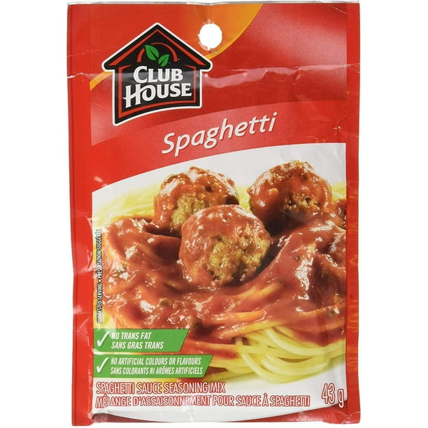Club House, sauce sèche, spaghetti, 43g Obsédé par la saveur