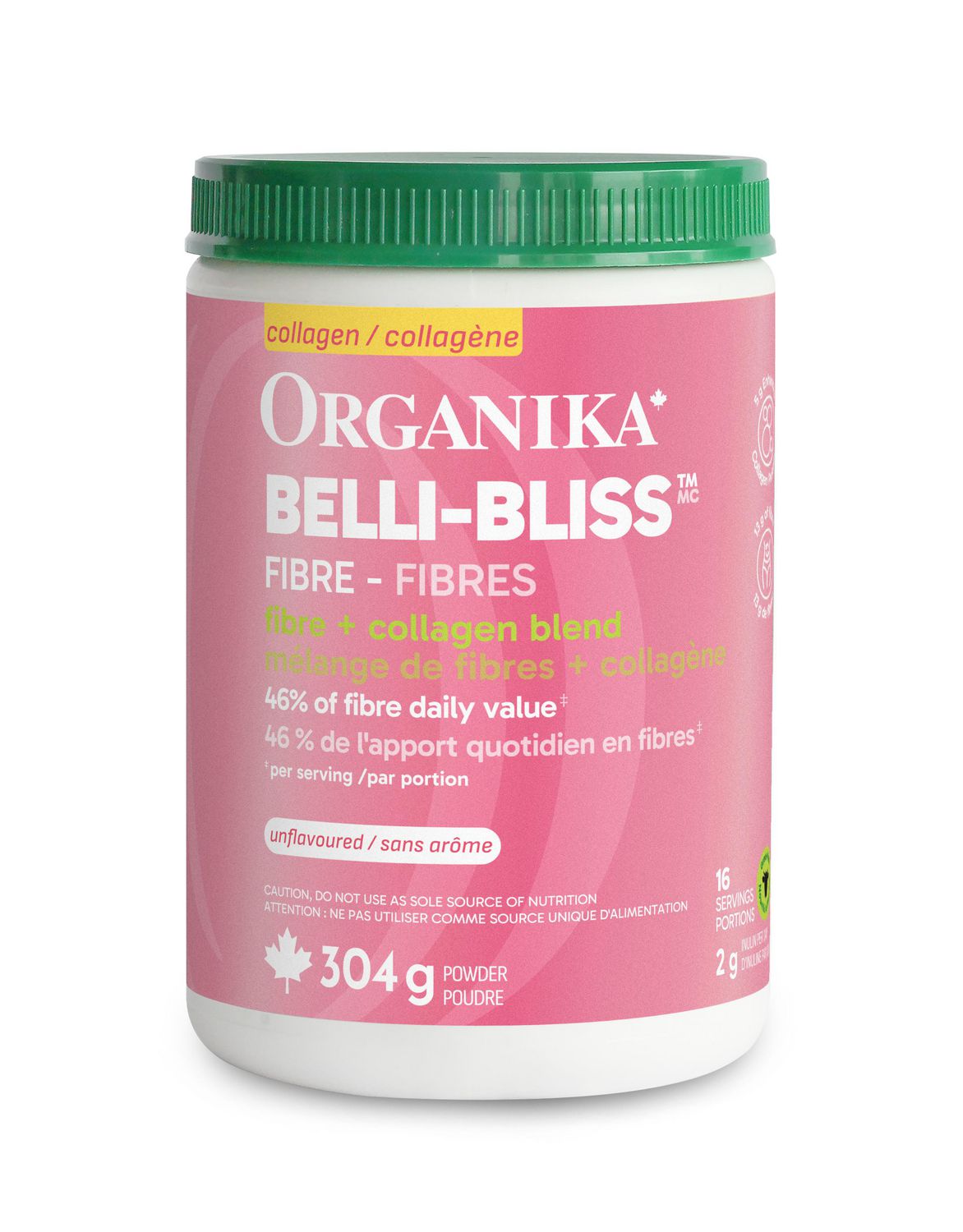ORGANIKA BELLI BLISS FIBRE COLLAGEN UNFLAVOURED 304G
