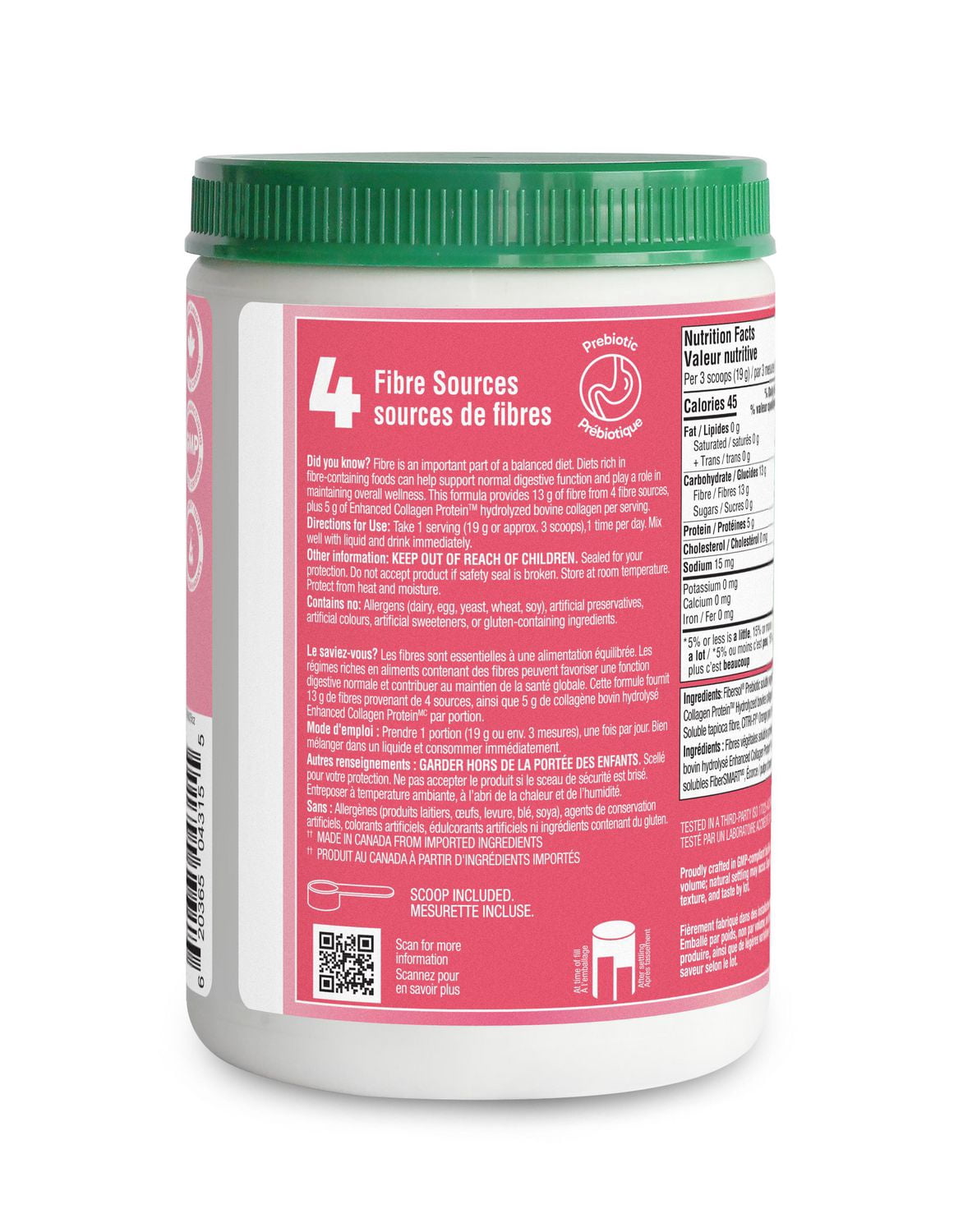 ORGANIKA BELLI BLISS COLLAGÈNE FIBRES SANS ARÔME 304G