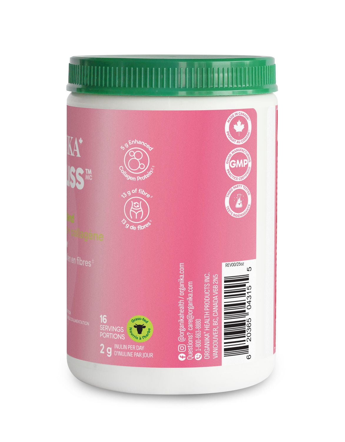 ORGANIKA BELLI BLISS COLLAGÈNE FIBRES SANS ARÔME 304G