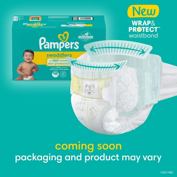 Pampers swaddlers couches taille 1 paquet jumbo, swaddlers (32 un